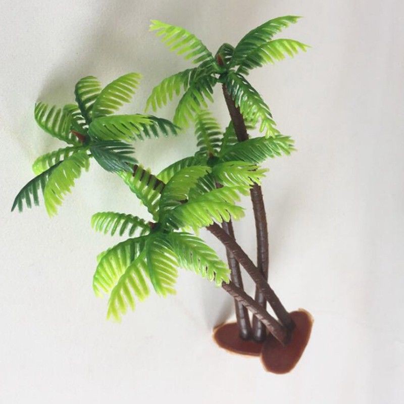 Mô hình cây dừa giả mini cỡ 13cm trang trí phong cảnh đẹp mắt