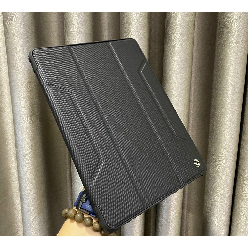 Bao da Nillkin trượt bảo vệ camera iPad Mini 6/ Pro 11 2020, 2021/ Air4 10.9/ Gen 7/Gen 8 9 10.2 Bumper Leather Case Pro