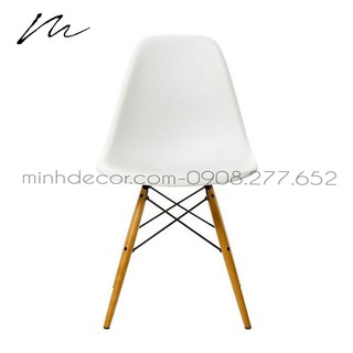 [Giao Nhanh 2h HCM] Ghế dựa chân gỗ màu trắng Eames