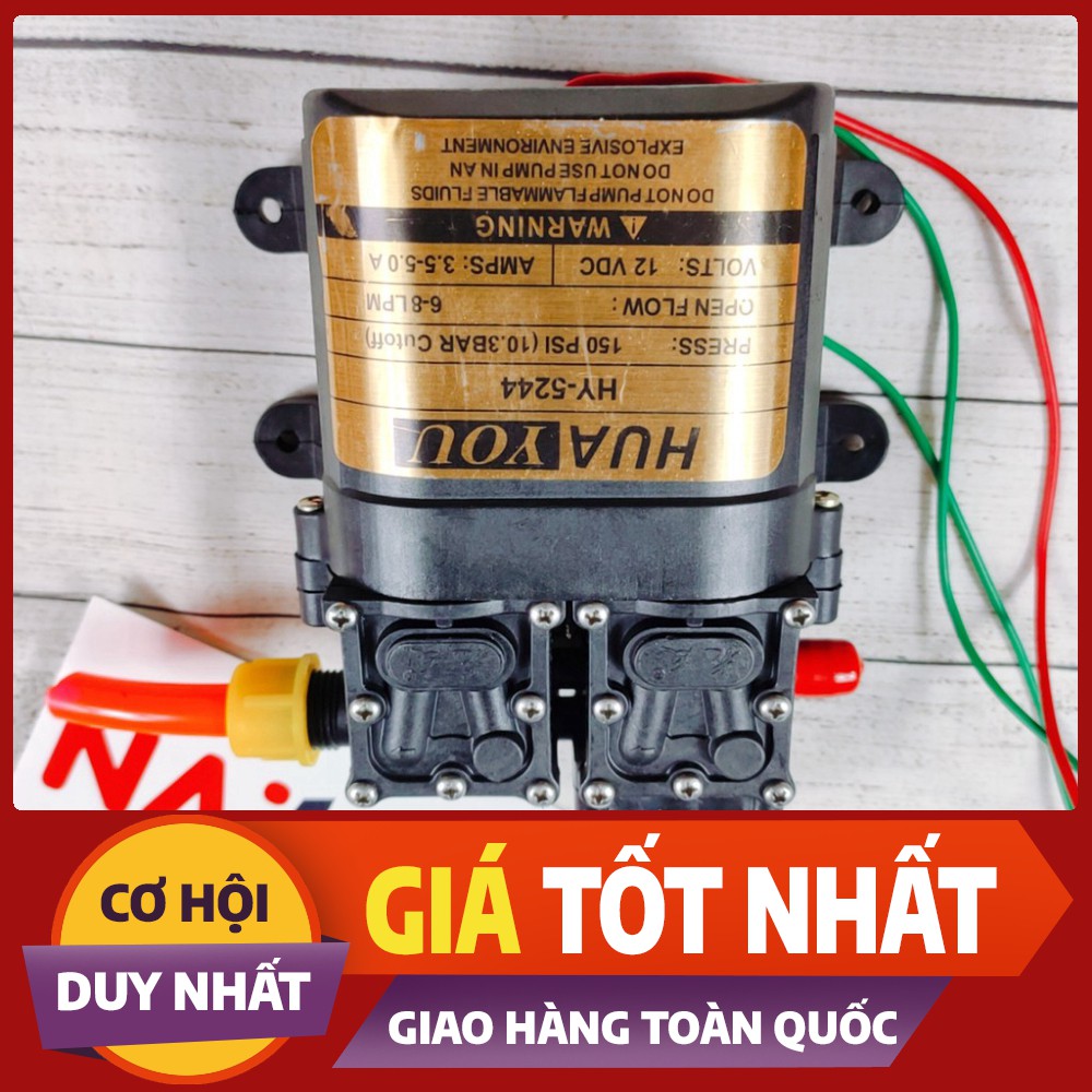 [SALE] [GIÁ TỐT] Bơm áp lực mini 12v bơm đôi , Bơm cao áp mini 12v CỰC MẠNH