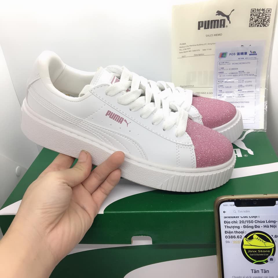 [ FREE SHIP ] giày thể thao, giày sneaker puma mũi hồng nhũ bts rsx  hàng 11 cao cấp đủ size nam nữ Jinx Store