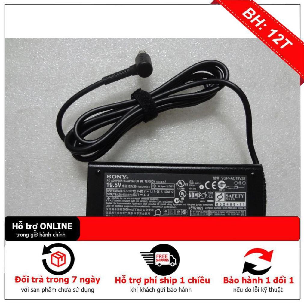 Sạc Sony Vaio VGN-CS,VGN-CR,VGN-CW VGN-FW VGN-NW VGN-SR VPC-S VPC-Y VPC-CA CB VPC-EG VPC-EA EB VPC-EH VPC-F11 F12 F13