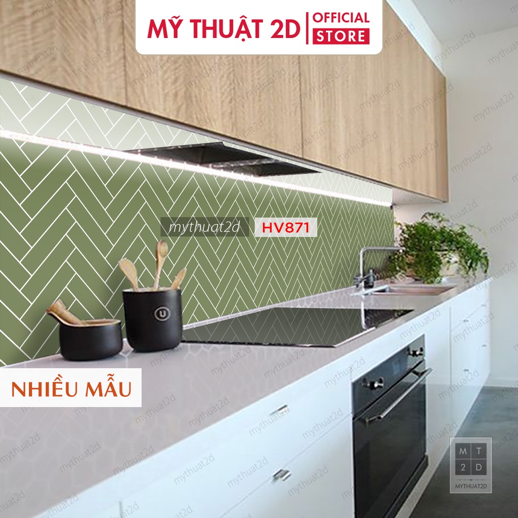 Decal dán bếp, dán tường không thấm nước mẫu XUONGCA