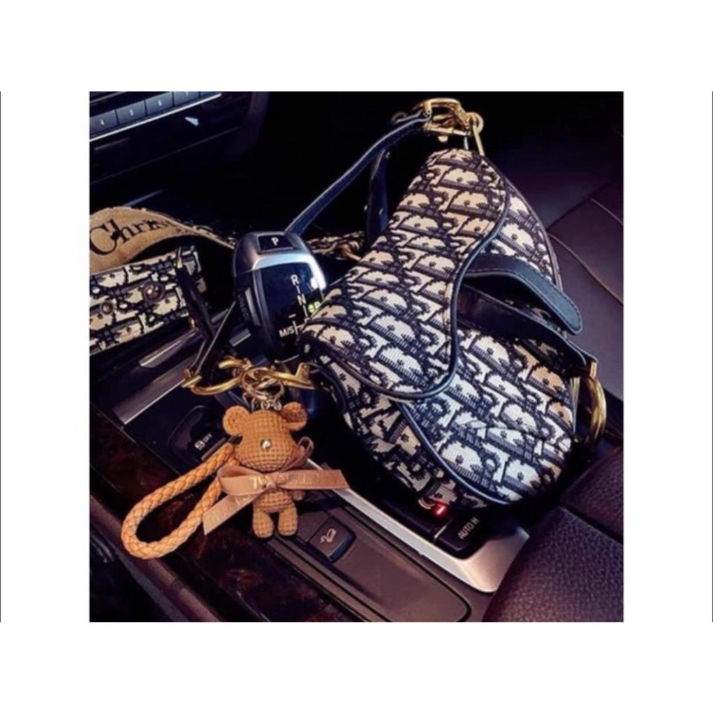 Móc khóa Bearbrick Gấu đính đá thời thượng phụ kiện túi xách chìa khóa