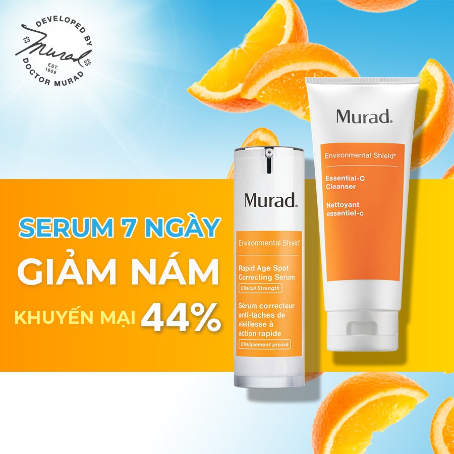 [KHUYẾN MÃI] Mua Serum giảm nám Murad Rapid Age Spot Correcting Serum TẶNG Sữa rửa mặt Murad Essential-C Cleanser