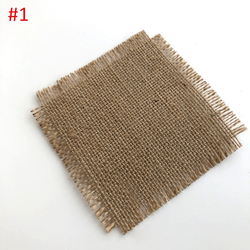 Đế Lót Ly Bằng Vải Lanh Dệt Thủ Công Phong Cách Bắc Âu