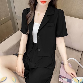 [vest nữ] Áo Khoác Vest Ngắn Mỏng Màu Đen Thời Trang Mùa Hè Năm 2021 Phong Cách Hàn Quốc