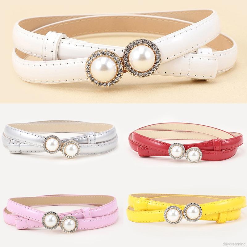 Thắt Lưng Mỏng Khóa Ngọc Trai Có Thể Điều Chỉnh Được Cho Nữ