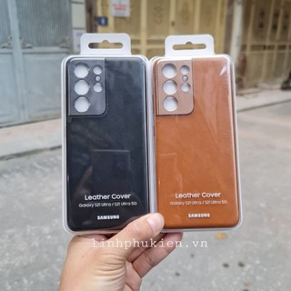 Ốp lưng da Leather Cover Samsung Galaxy S21 Ultra 5G chính hãng
