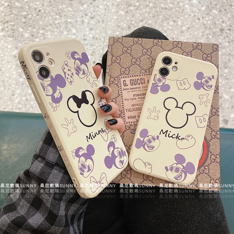 Ốp điện thoại silicon in hình chuột Mickey/ Minnie cho Iphone 11 12 Pro Xr Xmax 8plus | BigBuy360 - bigbuy360.vn