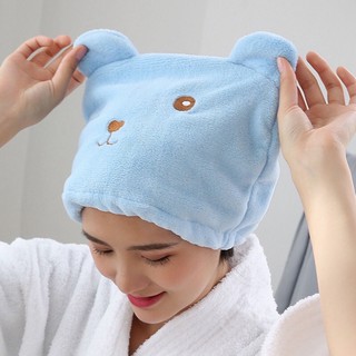 Khăn quấn ủ tóc Thỏ Siêu Thấm Nhanh Khô