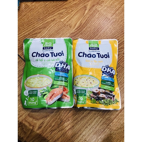 Sale lỗ - Cháo tươi Baby SG Food cho bé từ 10 tháng tuổi ( date T6,8/22)