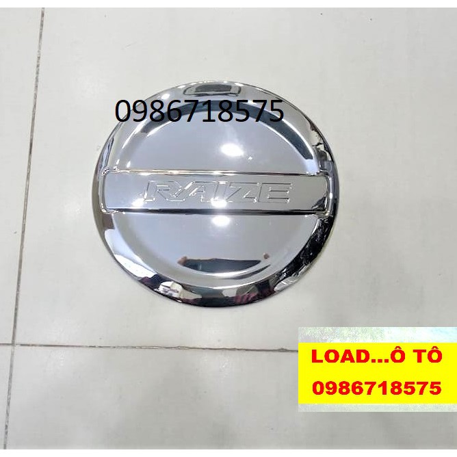 Ốp Nắp Bình Xăng Xe Toyota Raize 2022-2021 Mẫu Nhựa ABS Mạ Crom Sáng Bóng