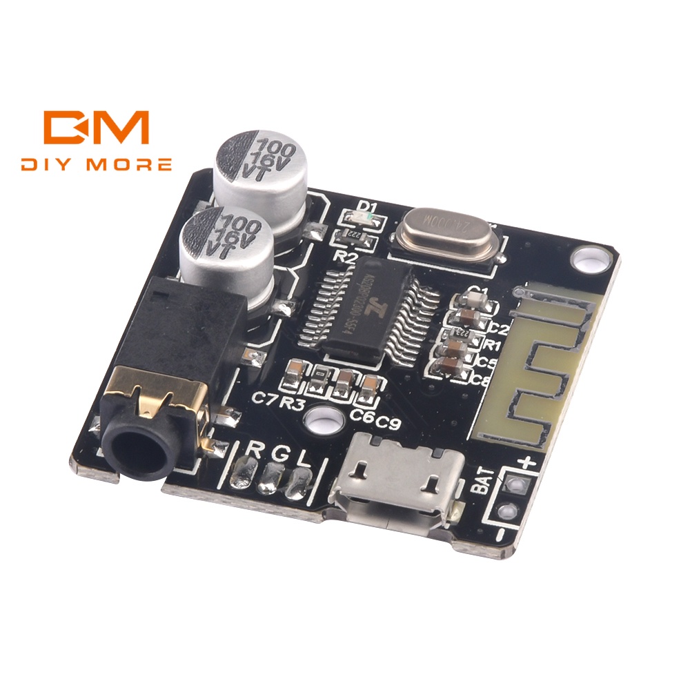 DIYMORE Bảng mạch khuếch đại MP3 Bluetooth 5.0 VHM-314 giải mã không mất âm thanh 3.7-5V tiện dụng