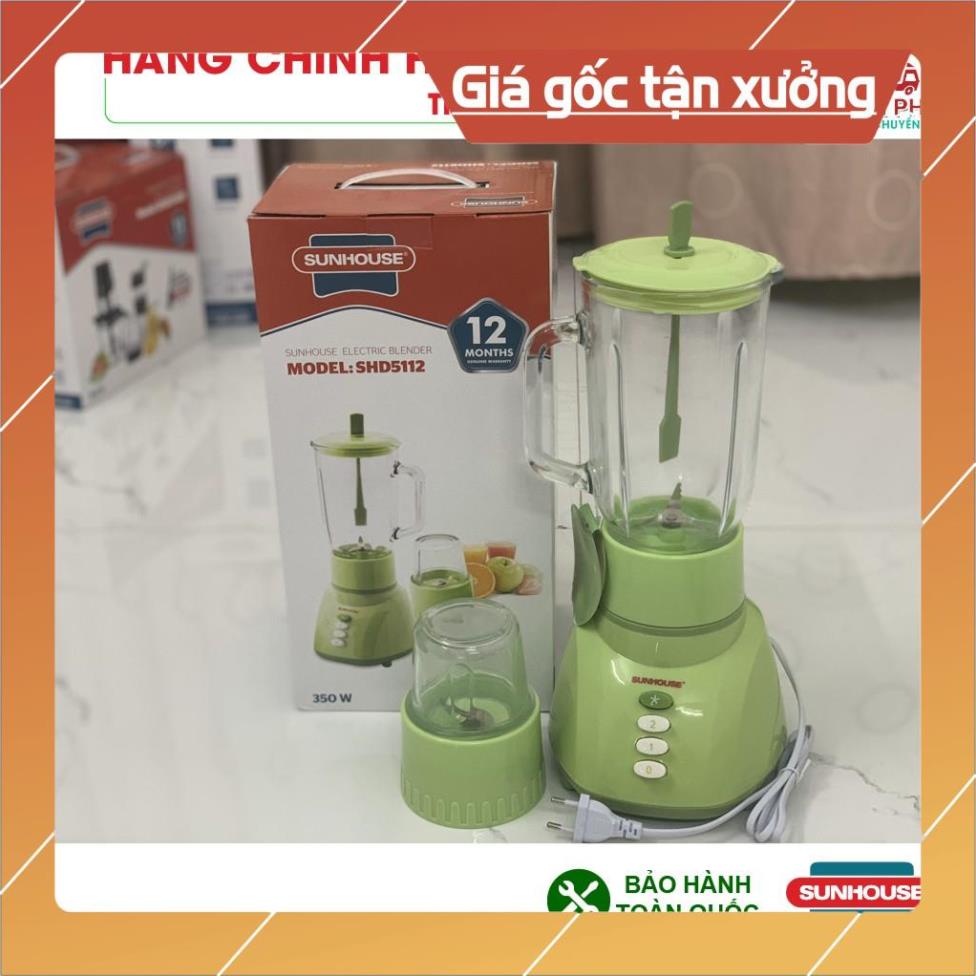 Máy xay sinh tố Sunhouse SHD5112, Máy xay sinh tố với cối lớn giúp việc pha chế rau củ quả, thực phẩm dễ dàng.