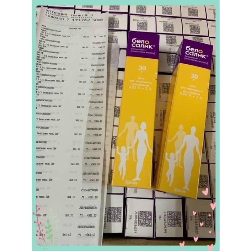 Kem bôi vàng Belosavic Nga hỗ trợ mẩn ngứa, viêm da cơ địa