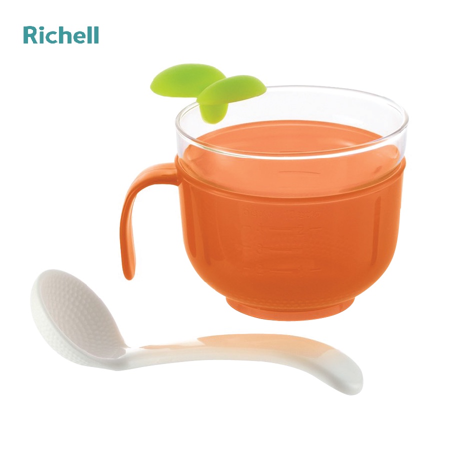 Bộ nấu cháo/cơm nát trong nồi cơm điện Richell cho bé chất liệu cao cấp chịu nhiệt