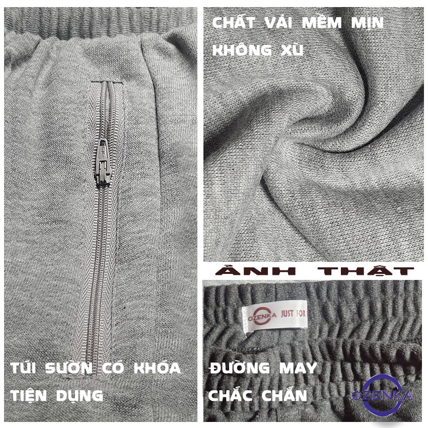 Quần jogger nữ dài ống rộng cạp cao bo gấu túi khóa chất nỉ dày mềm mịn không xù không nhăn phong cách thể thao JG451 | BigBuy360 - bigbuy360.vn