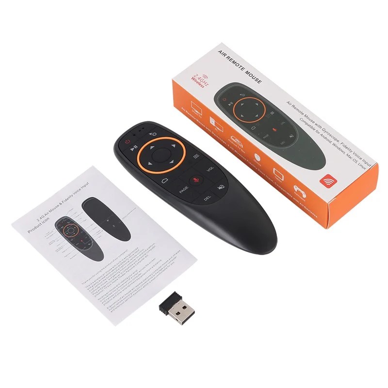 Điều khiển Chuột bay Voice G10S  - Remote Mouse Air Voice g10s sử dụng cho TV Box tìm kiếm giọng nói