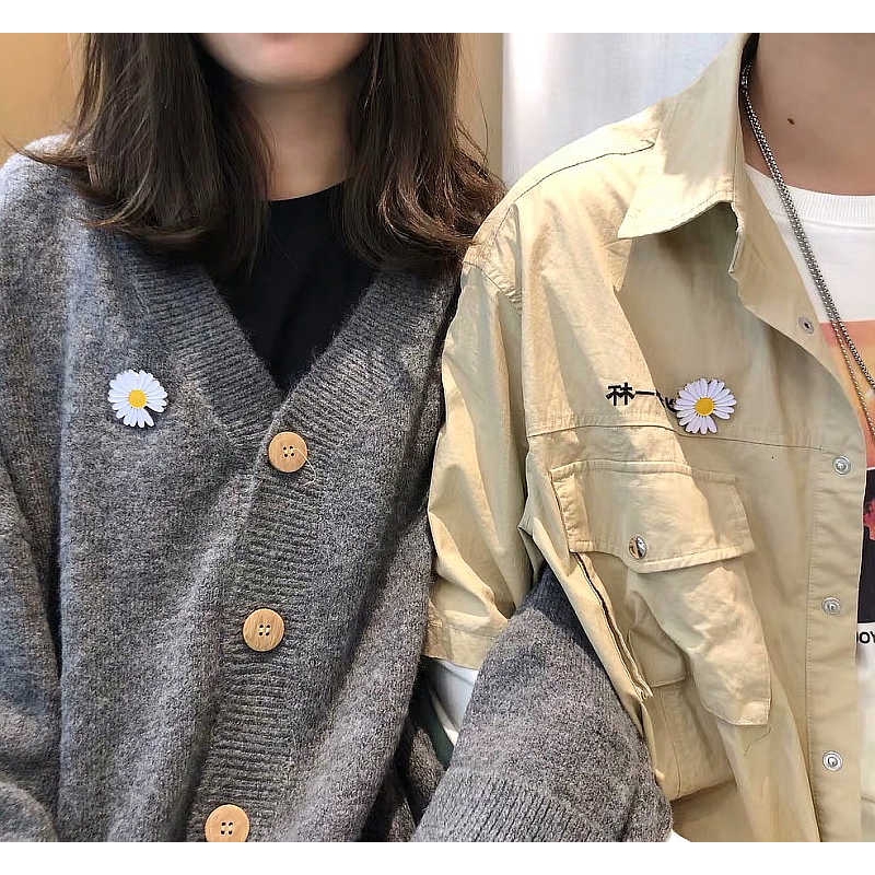 Ghim cài áo hình hoa cúc nhỏ phong cách thời trang cho nam và nữ 22163