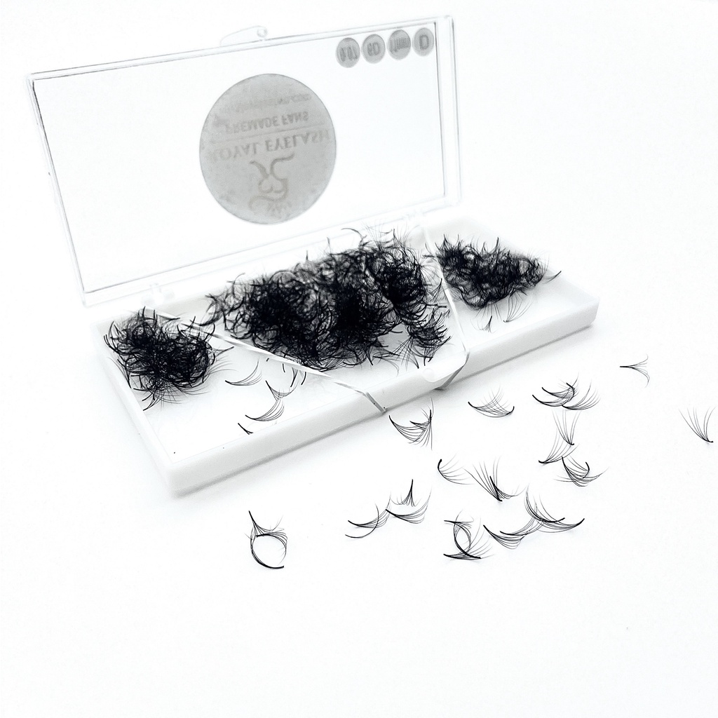 Mi Fans Sẵn 6D ROYAL EYELASH Lông Chồn Cao Cấp / 500 - 1000 fans / C,CC,D / 0.07