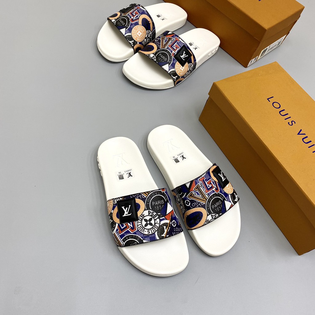 Dép quai ngang, dép lê louis Vuitton bản mới nhất 2021 Fullbox MLN size 38-430