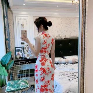 Đầm Body kiểu dáng sườn xám có hình thật