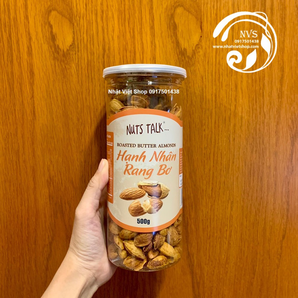 Hạt Hạnh Nhân Rang Bơ Nuts Talk 500g