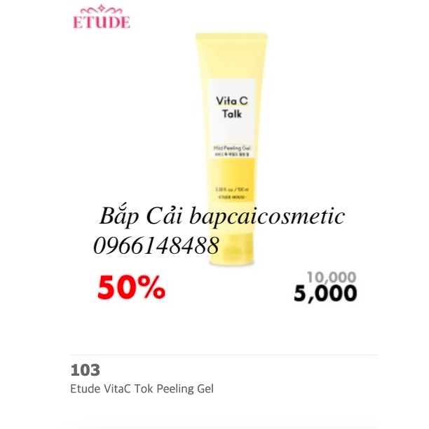 MBC Tẩy Da Chết và kem dưỡng làm sáng da EH Vita C Talk Mild Peeling Gel | BigBuy360 - bigbuy360.vn