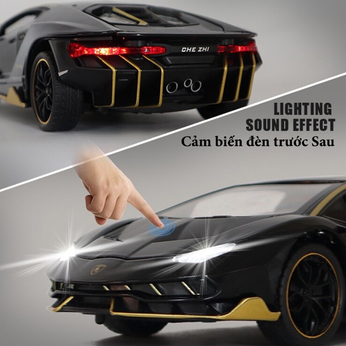 Mô hình xe Lamborghini Aventador LP 700 tỉ lệ 1:32 chất liệu hợp kim cao cấp có bốn màu lựa chọn