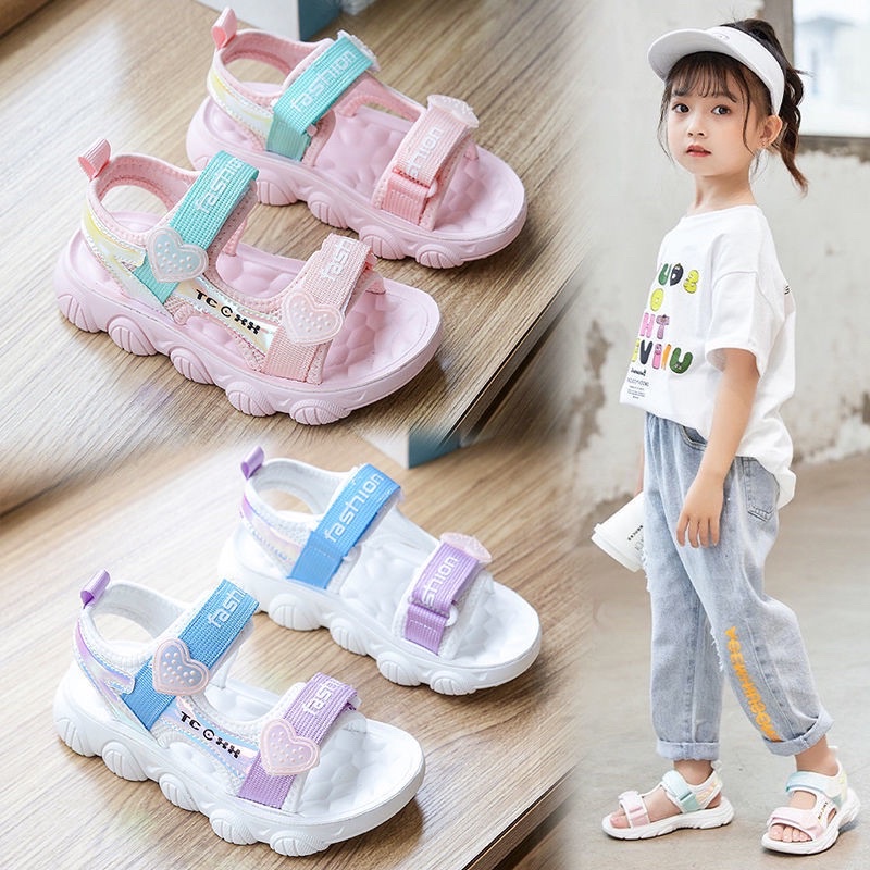 Dép sandal cho bé gái từ 2-9 tuổi đế mềm chống trơn trượt