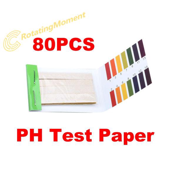 bộ 80 tờ giấy dùng để đo độ PH và bàng so sánh giá trị PH 1-14