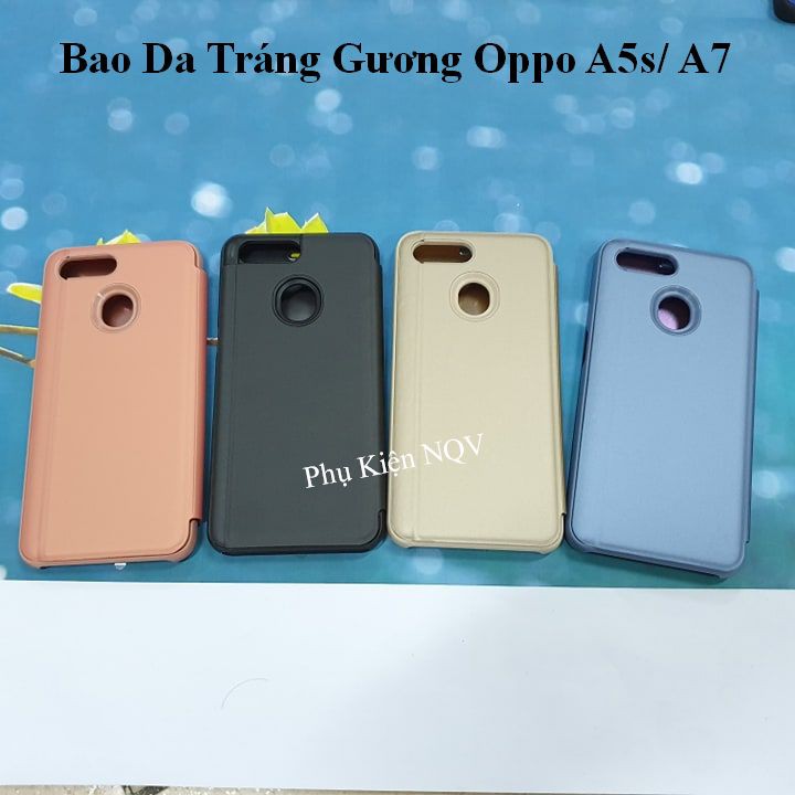 Oppo A5s/ A7|| Bao Da Clear View Standing Oppo A5s/ A7 - Pk NQV