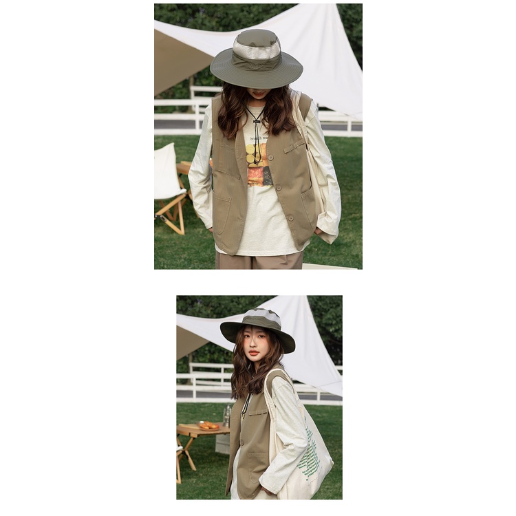 Nón Tai Bèo Che Nắng Vành Rộng Có Thể Gấp Gọn Cho Nữ