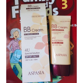 Kem nền aspasia 4u special b.b solution cream spf50 pa+++