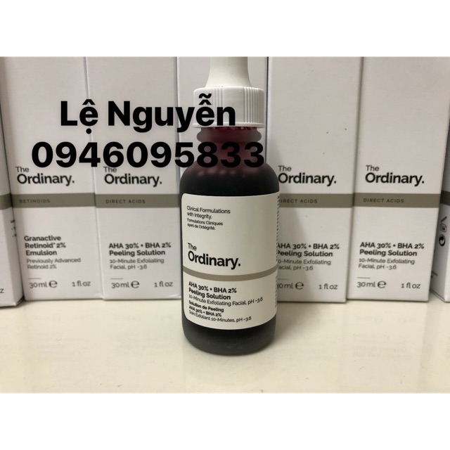 Tẩy tế bào chết hóa học The Ordinary AHA 30% + BHA 2% Peeling Solution