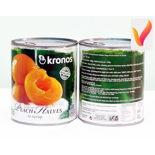 đào ngâm kronos 820g đào miếng (1170)