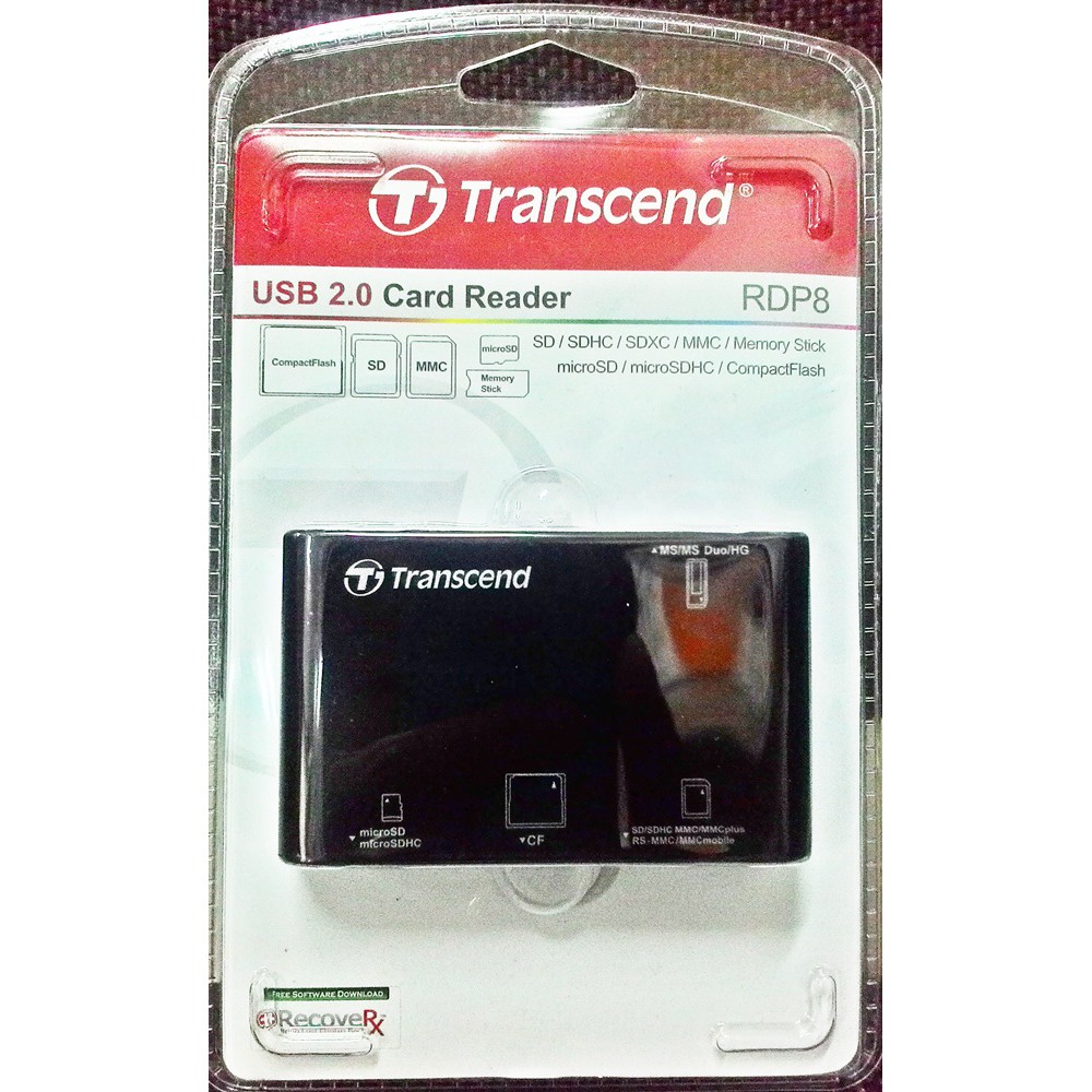 ĐẦU ĐỌC THẺ NHỚ TRANSCEND MULTI-CARD READER P8