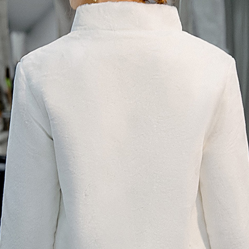 Áo khoác dạ bằng vải lông ấm áp tay 3/4 màu trơn thời trang mùa đông cho cô dâu trong đám cưới | BigBuy360 - bigbuy360.vn