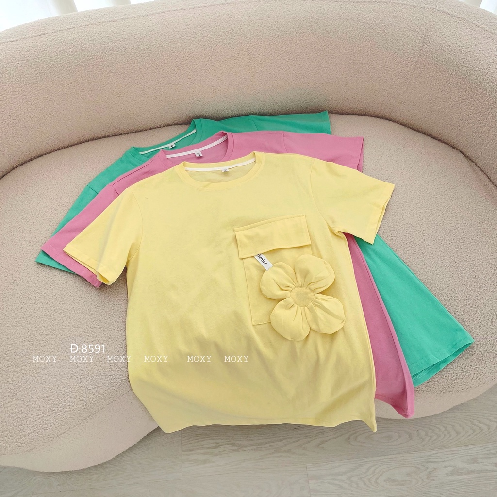 SP008591-Đầm thun đính hoa