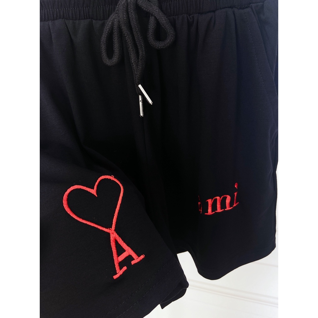 Bộ đồ mặc nhà cotton Quảng Châu, Set đồ mặc ngủ cho nữ dáng áo gile quần ngố, kiểu trơn họa tiết thêu đơn giản trẻ trung