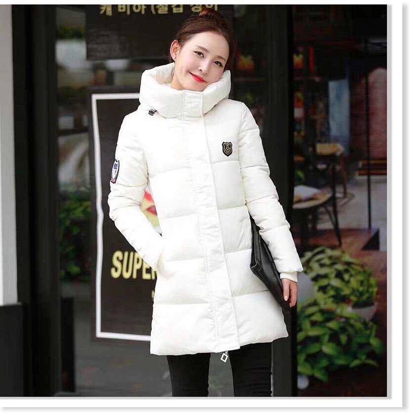 ÁO KHOÁC PHAO NỮ DÁNG DÀI 3 LỚP CÓ NÓN THỜI TRANG BAO ẤM ÁP CHO MÙA ĐÔNG NĂM NAY LANA FASHION