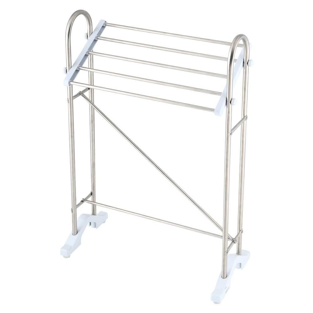 HomeBase PLIM Sào phơi khăn bằng thép không gỉ 4 chân nhựa chống trượt Thái Lan W46.5xH66.5xD23cm