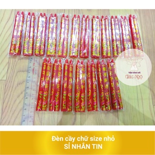 Đèn cầy sáp / đèn cầy chữ size nhỏ - vàng mã sỉ lẻ giá rẻ