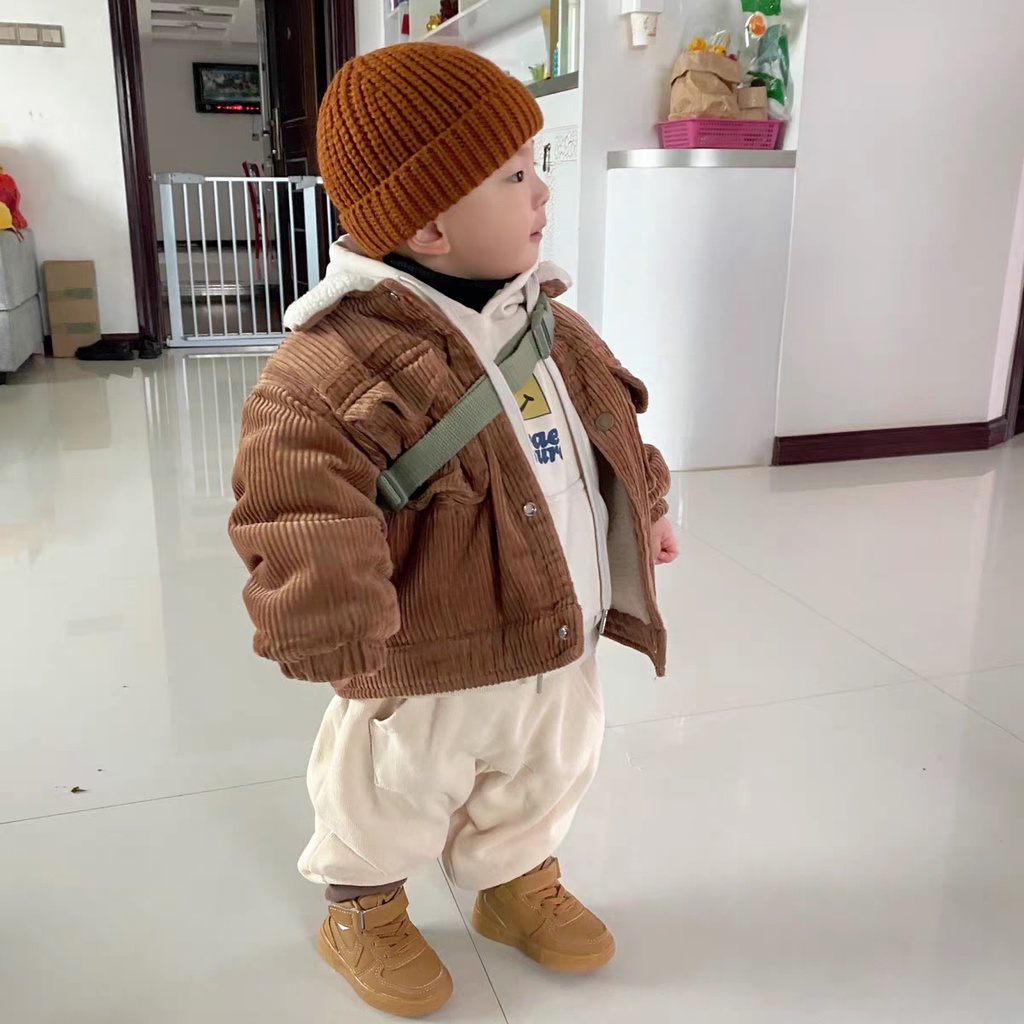 Giày thể thao cao cổ cho bé trai gái có quai dán chắc chắn đế mềm êm chân (giày phom nhỏ kèm ảnh thật)