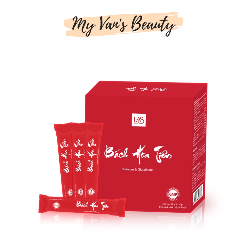 Cốm uống đẹp da Bách Hoa Tiên Las Beauty làm đẹp nội sinh - MY VANS BEAUTY