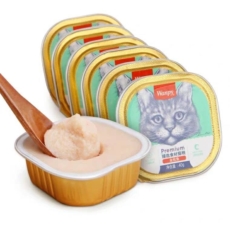 Pate Cho Mèo Wanpy Premium Hộp 40g Cao Cấp