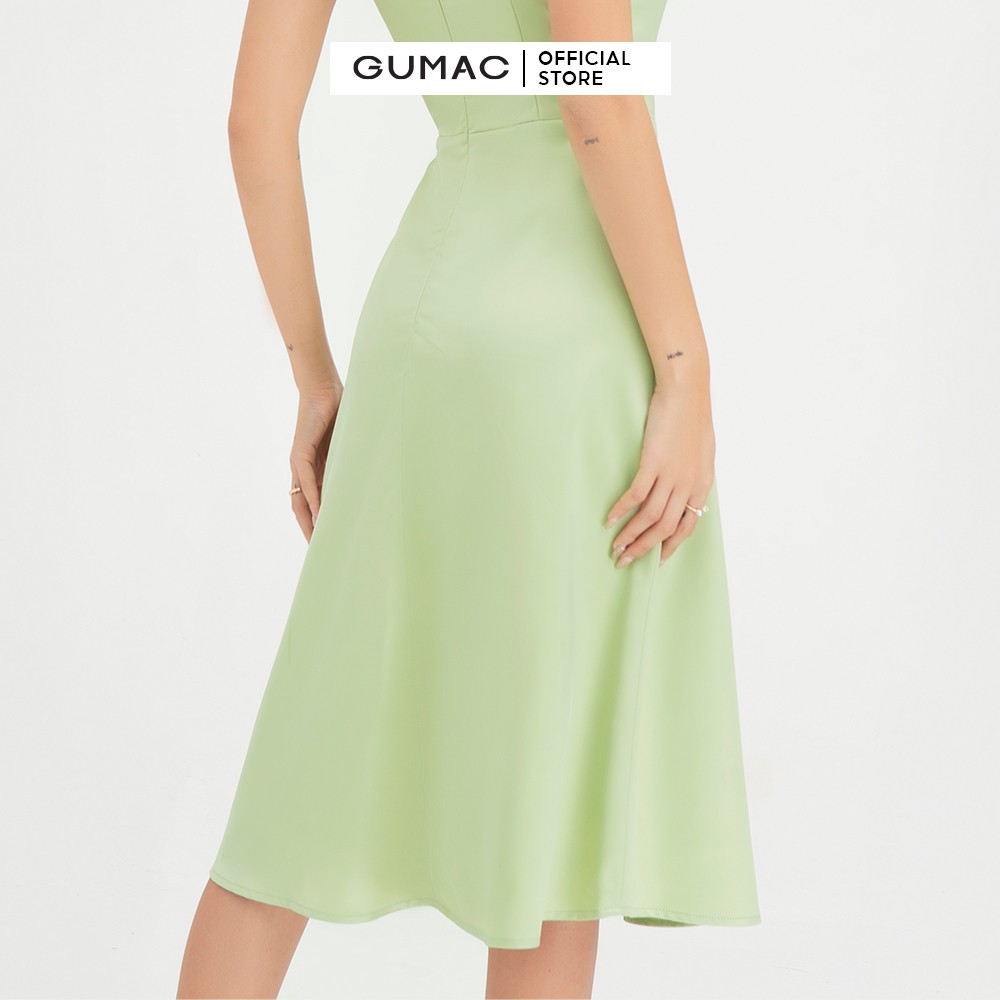 [Mã WABRGULUV giảm tới 100K đơn 249K] Đầm nữ cách điệu cúp ngực GUMAC phong cách sang trọng DB471 | BigBuy360 - bigbuy360.vn