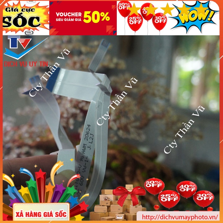 Full bộ cáp đầu in Epson L300 L310 L200 L210 L360 L365 L455 L565 L558 chuẩn bóc máy chạy ổn định