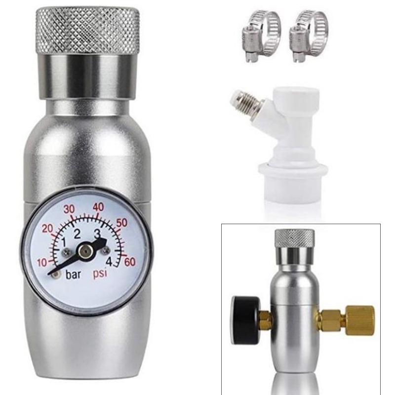 Bộ Sạc Điều Chỉnh Keg Mini 0-60 Psi Co2 Chuyên Dụng Cho Bình Ủ Bia